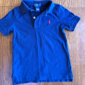 Little boys Ralph Lauren Pique Polo shirt Navy sz4